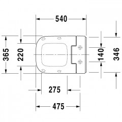 Duravit SensoWash Slim Сиденье для унитаза унитаза SensoWash с душем, 375х540 мм,цвет белый/микролифт
