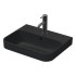 Duravit Happy D.2 Plus Раковина 500х400мм с переливом, 1 отв под смес, с креплением, выпуск с керам. покрытием цвет Anthracite matt