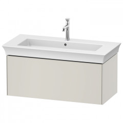 Duravit White Tulip Тумбочка подвесная, 410x984x458 мм, 1 выдвижной ящик, цвет: Nordic White Satin matt