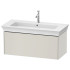 Duravit White Tulip Тумбочка подвесная, 410x984x458 мм, 1 выдвижной ящик, цвет: Nordic White Satin matt