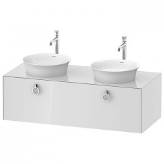Duravit White Tulip Тумбочка подвесная, 408x1300x550 мм, 1 ящик с ручкой, цвет: белый высокоглянцевый