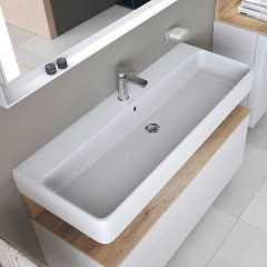 Duravit Qatego Раковина накладная/подвесная 1200х470х125 мм, с 1 отв под смеситель, цвет белый