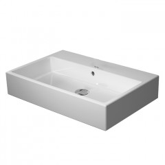 Duravit Vero Air Раковина 700х470 мм, с переливом, с площадкой, без отв. под смеситель, Цвет белый