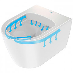 Duravit Soleil by Starck Унитаз подвесной 370х540мм, безободковый, Wei Hochglanz, HyG,цвет белый