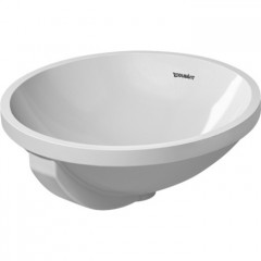 Duravit Architec Раковина для встр снизу, с переливом глазуровка снизу,включая крепление цвет белый