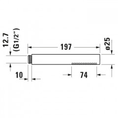 Duravit Ручной душ, цвет хром