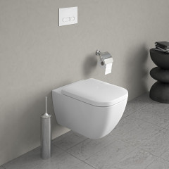 DURAVIT Happy D.2 Унитаз подвесной безободковый 540х365 мм, с креплением, цвет белый с покрытием WonderGliss (СПЕЦЦЕНА)