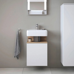 Duravit Qatego Раковина подвесная 450х350х125 мм, без отв под смеситель, цвет белый