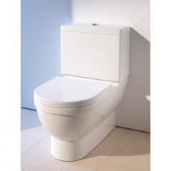 Duravit Starck 3 Напольный унитаз в комплекте Big Toilet 420х740 мм, с отдельным бачком (не вкл.бачок), слив универсальный, с креплениями, цвет белый