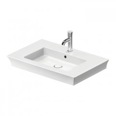 Duravit White Tulip Раковина накладная 750х490 мм,с переливом, с 1 отв. под смеситель, с WonderGliss, цвет: белый