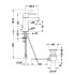 Duravit B.2 Смеситель для раковины с донным клапаном, на 1 отв., излив 139мм, h=165мм, цвет: хром
