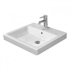 Duravit Vero Раковина встраиваемый для встраивания сверху, с перел., с 1 отв. под смес., 500x465мм, Цвет: Белый