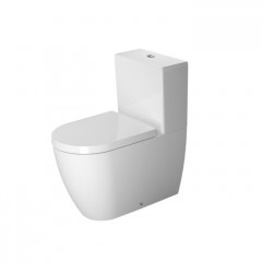 Duravit ME by Starck Бачок с механизмом двойного смыва, хром, 4,5/3 л для подключения справа или слева, 390x180мм, Цвет: Белый