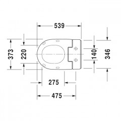 DURAVIT SensoWash Slim Сиденье с душем для унитазов 254459/256359/252859/252959/216959/253359/212959/222659