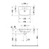 Duravit DuraStyle Раковина медицинский Med,без перелива, с 1 отврстием под смес., 600x440мм, Цвет: Белый