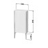 Duravit XViu запчасть - Ножки 240x25x10мм, алюминивые, в комплекте : 2шт., цвет: champagne matt