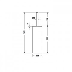 Duravit D-Code Ершик напольный, хром (СПЕЦЦЕНА)