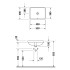 Duravit Starck 3 Раковина для встраивания снизу, с перел.,включая крепл.для встр. в дерев. столеш.,490x365мм, с покрытием WonderGlis Цвет белый