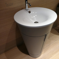 Duravit Starck 1 Тумба напольная 600x560xh825 мм, для раковины #040658, с 2мя дверцами, 1 полка, цвет: taupe satin matt