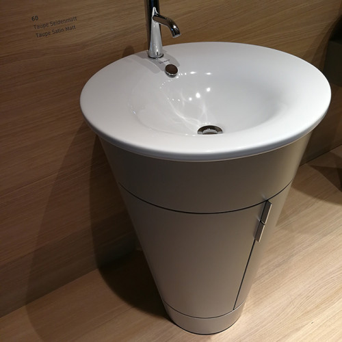 Duravit Starck 1 Тумба напольная 600x560xh825 мм, для раковины #040658, с 2мя дверцами, 1 полка, цвет: taupe satin matt