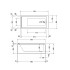 Duravit STARCK Ванна акриловая прямоугольный вариант 1700x800х460 mm, встраиваемая или с панелями , с 1 наклоном для спины , цвет белый