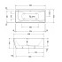 Duravit Vitrium Ванна 1800x800мм, угол справа, с панелью и ножками.с 2 наклонами для спины. цвет белый