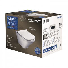 Duravit DuraStyle Комплект: унитаз подвесной 540х370 мм, 255209 + сиденье с микролифтом 006379, цвет белый (СПЕЦЦЕНА)