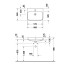 Duravit Happy D.2 Plus Раковина 600х460мм с переливом, с 1м отв. под смеситель, выпуск с керам. покрытием, покр WonderGliss, цвет Anthracite