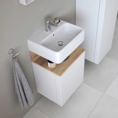 Duravit Qatego Раковина подвесная 450х350х125 мм, без отв под смеситель, цвет белый