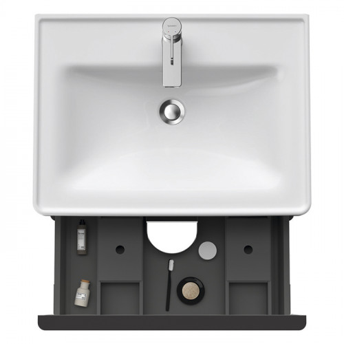 Duravit D-Neo Тумбочка подвесная, 634x452хh625 мм, 2 ящика, цвет: Белый матовый (для раковины 236765)