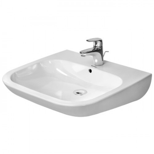 Duravit D-Code Раковина с перел., с 1 отв. под смес., 600x550мм, Цвет: Белый (СПЕЦЦЕНА)
