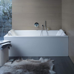 Duravit STARCK Ванна акриловая прямоугольный вариант 1700x800х460 mm, встраиваемая или с панелями , с 1 наклоном для спины , цвет белый