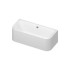 DURAVIT Happy D2 Ванна 1800х800 мм, пристенный вариант с двумя наклонами для спины, с интегр акрилов панелью и ножками, цвет белый