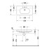 Duravit D-Code Раковина для мебели, медицинский Med без перелива, с 1 отв. под смес., 850x480мм, Цвет: Белый