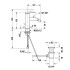 Duravit C.1 Смеситель для биде с донным клапаном, на 1 отв., излив 121мм, цвет: хром