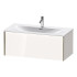 Duravit XViu Тумба подвесная 610x800x480мм, для раковины #234410, 1 ящик, цвет: белый глянцевый/champagne matt