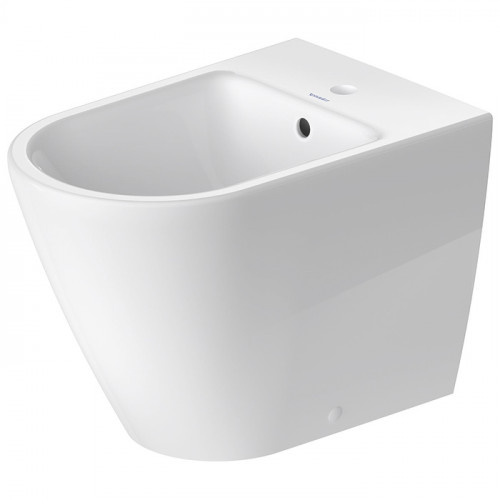 Duravit D-Neo Биде напольное 370x580х400 мм, с переливом, с 1 отв под смеситель, с WonderGliss, цвет: белый