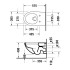 Duravit Architec Унитаз подвесной безободковый, с вертикальным смывом, вкл. крепление Durafix 365 x 575 мм