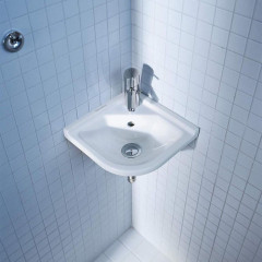 Duravit Starck 3 Раковина угловая 430х380 мм, с переливом, с 1 отв под смеситель, цвет белый