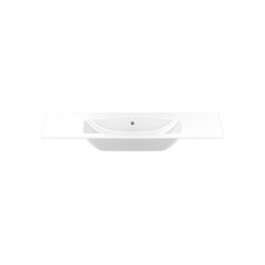 Duravit ME by Starck Раковина для мебели с перел., без отв. под смес., 1230x490мм, с покрытием Wondergliss, Цвет: Белый