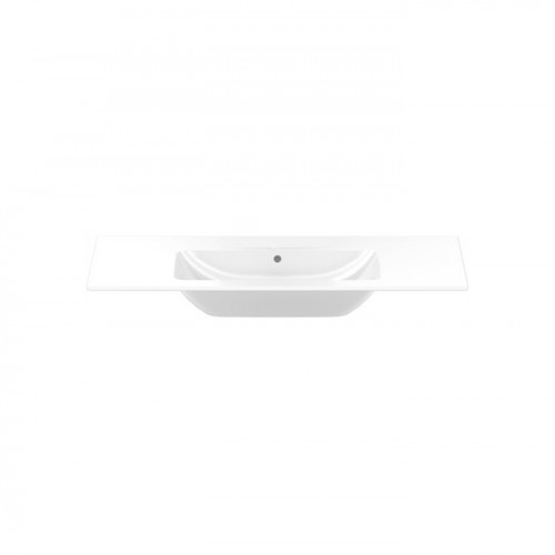 Duravit ME by Starck Раковина для мебели с перел., без отв. под смес., 1230x490мм, с покрытием Wondergliss, Цвет: Белый