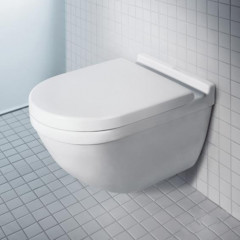 Duravit Starck 3 Комплект: подвесной унитаз 360х540 мм 222509+ сиденье с мягким закрыванием 006389 (СПЕЦЦЕНА)