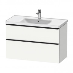 Duravit D-Neo Тумбочка подвесная, 984x452хh625 мм, 2 ящика, цвет: Белый матовый (для раковины 236710)