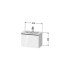 Duravit L-Cube/Ketho/ME by STARCK Раковина встраив 630мм, compact, с перелив, с 1 отв. под смес, Цвет белый
