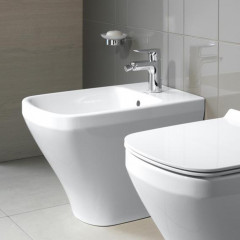 Duravit DuraStyle Биде напольное приставное 630х370 мм, с 1 отв под смеситель. с креплением, цвет белый