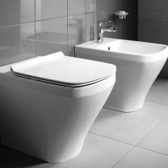 Duravit DuraStyle Биде напольное приставное 570х370 мм, с 1 отв под смеситель. с креплением, цвет белый