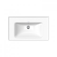 Duravit D-Neo Раковина накладная 800х480 мм, с переливом, без отв. под смеситель, цвет: белый