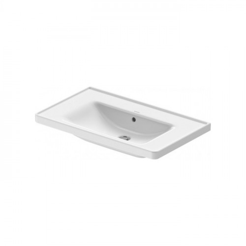 Duravit D-Neo Раковина накладная 800х480 мм, с переливом, без отв. под смеситель, цвет: белый
