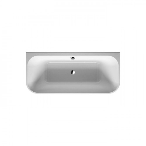 DURAVIT Happy D2 Ванна 1800х800 мм, пристенный вариант с двумя наклонами для спины, с интегр акрилов панелью и ножками, цвет белый