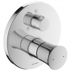 Duravit White Tulip Смеситель для душа, на 2 источника, встраиваемый, с обр клапаном (внешние части) цвет: хром